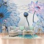 Nostalgic Lotus Floral Wallpaper Mural