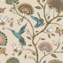 Papier peint fleur vintage colibri