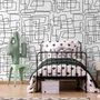 Minimalist Geometric Line Wallpaper Mural