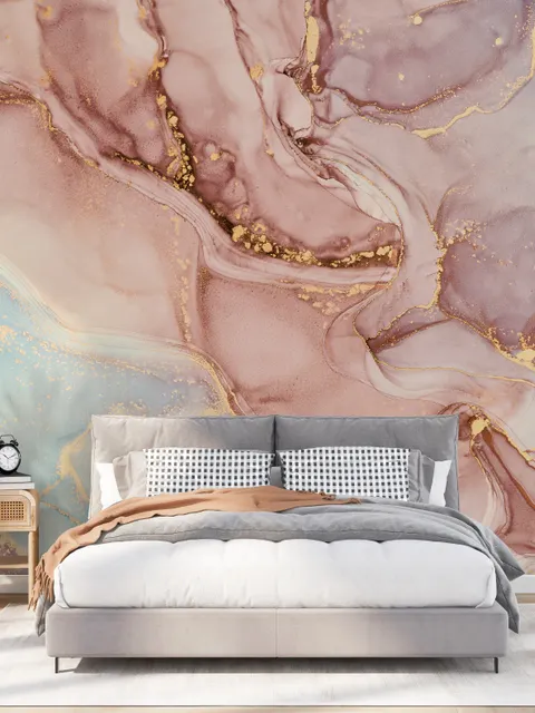 Soft Marble Abstract Art Wallpaper Mural