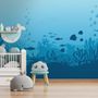 Kinder Unterwasser- und Fisch-Fototapete