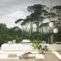 Tropical Forest and Horned Deer Wallpaper Mural