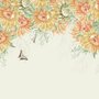 Papier peint panoramique tournesols dessin artistique