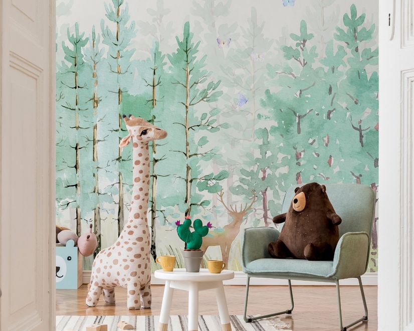 Poplar Tree Vintage Forest Wallpaper Mural