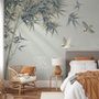 Retro Trees and Birds Wallpaper Mural
