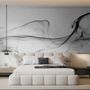 Dark Smoke with Marble Pattern Wallpaper Mural