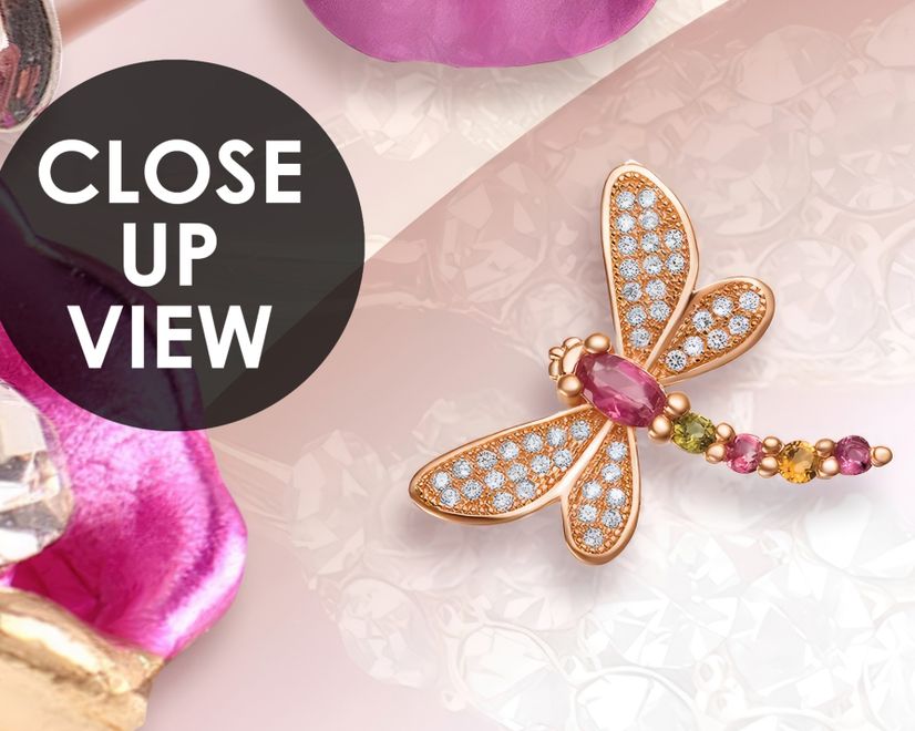 Pink Jewellery Lily Floral Wallpaper Mural