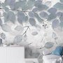 Nordic Tree Branch Leaves Wallpaper Mural