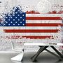 Amerika-Flagge mit Freiheitsstatue Fototapete