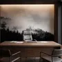 Misty Dark Forest Landscape Wallpaper Mural