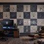 Monochrome Medieval Chessboard Historical Wallpaper Mural