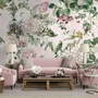 Dark Botanical Soft Floral Wallpaper Mural