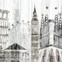 Watercolor City Famous Place Wallpaper Mural