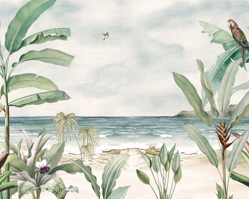 Fototapete Tropischer Strandblick