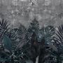 Dark Green Leafy Scenery Wallpaper Mural
