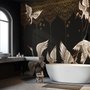 Fototapete Asiatische Kraniche und Ornamente