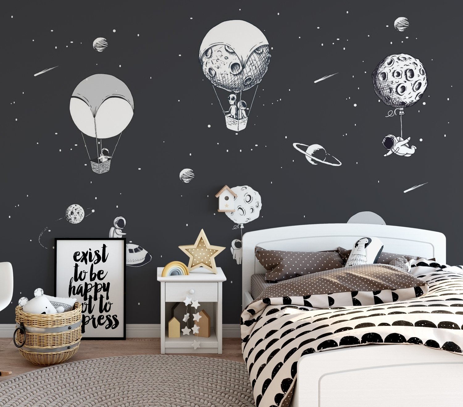 For Kids Astronaut Wallpaper Wallpaper Mural - Peel and Stick