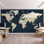 Papier peint panoramique détaillé des pays de la carte politique du monde