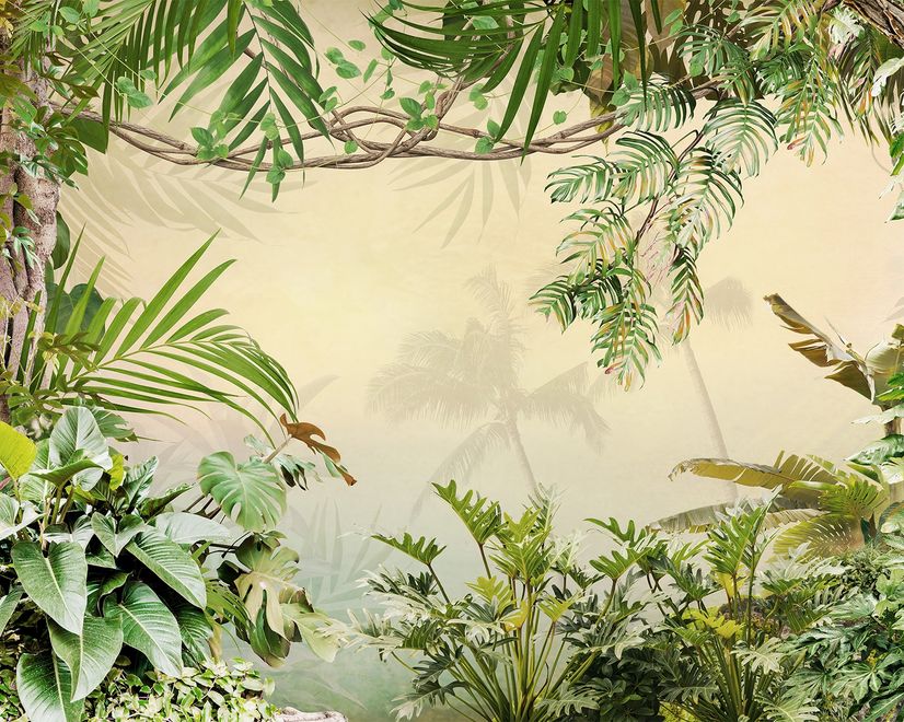 Magical Tropical Rainforest Wallpaper Mural