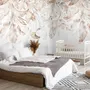 Boho Abstract Banana Leaf Art Wallpaper Mural
