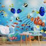 Fototapete Unterwasserwelt im Cartoon-Stil