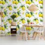 Lemon with Leaf Wallpaper Mural