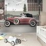 Cityscape with Doggies Wallpaper Mural