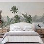 Tropical Nature Landscape with Birds Wallpaper Mural