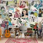 Retro Pop Art Comic Faces Wallpaper Mural