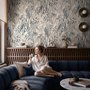 Watercolor Tropical Bird Garden Wallpaper Mural