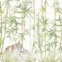 Fototapeten Bambusbäume mit Leoparden