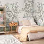 Chinoiserie Garden Trees And Birds Landscape Wallpaper Mural