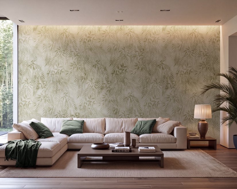 Vintage Tropical Leaves Botanical Wallpaper Mural
