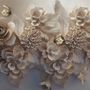 3D Look Faux Embossed Floral Wallpaper Mural