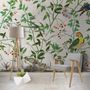 Tropical Green Leaves with Stork and Duck Wallpaper Mural