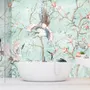 Chinoiserie Peony Blossom with Chinese Birds Wallpaper Mural