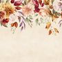 Vintage Pink Floral Wallpaper Mural
