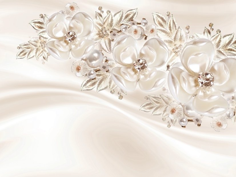 Nordic Daisy Floral Wallpaper Mural