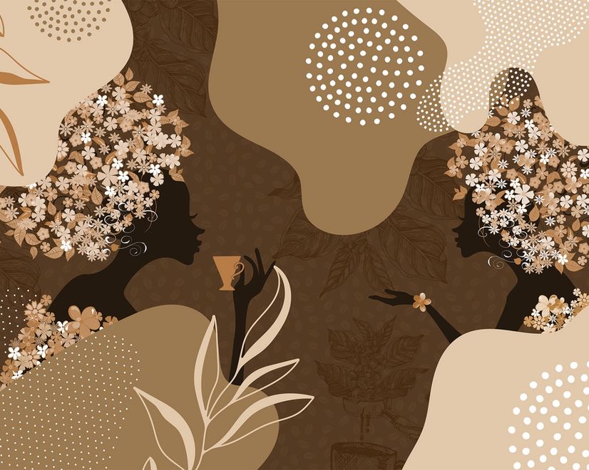 Abstract Silhouette Women Wallpaper