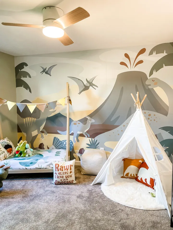 Kids Soft Dinosaurs Wallpaper Mural