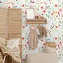Watercolor Colorful Wildflower Garden Wallpaper Mural