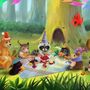 Cartoon Animals in the Woods Wallpaper Mural