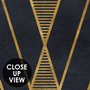 Art Deco Triangle Line on Dark Background Wallpaper Mural