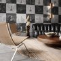 Monochrome Medieval Chessboard Historical Wallpaper Mural