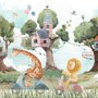 Papier peint animaux forêt cabane arbre enfants