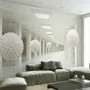 Abstract Corridor and Nordic Ball Wallpaper Mural