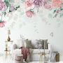 Vintage Peony Flowers Wallpaper Mural