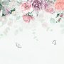 Papier peint fleurs de pivoine vintage
