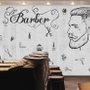 Fototapete Charcoal Barbershop und Haarschnitt