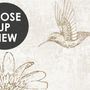 Monochrome Antique Jungle Landscape Wallpaper Mural